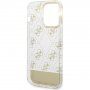 Guess Peony Glitter Script Logo etui za iPhone 14 Pro - zlatni