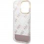 Guess Peony Glitter Script Logo etui za iPhone 14 Pro Max - ružičasti