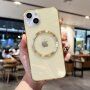 Sjajni prozirni etui sa MagSafe za iPhone 13 mini - žuti