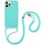 Silikonski etui s uzicom za iPhone 11 Pro Max - plavi