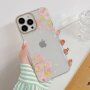 Prozirni omot s cvjetnim uzorkom za iPhone 14 Pro Max - begonije