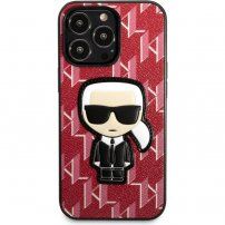 Karl Lagerfeld Monogram Ikonik etui za iPhone 13 Pro Max - crveni