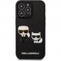Karl Lagerfeld and Choupette 3D etui za iPhone 13 Pro - crni
