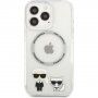 Karl Lagerfeld Karl and Choupette etui sa MagSafe za iPhone 13 Pro Max - proziran