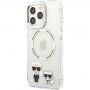 Karl Lagerfeld Karl and Choupette etui sa MagSafe za iPhone 13 Pro Max - proziran