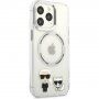 Karl Lagerfeld Karl and Choupette etui sa MagSafe za iPhone 13 Pro Max - proziran
