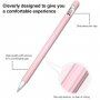 3v1 silikonski etui sa dva čepa za Apple Pencil 1. generacije - ružičasti