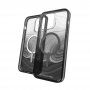 GEAR4 D3O Milan Snap Black Swirl prozirni etui sa MagSafe za iPhone 14 Pro Max - crni