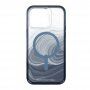 GEAR4 D3O Milan Snap Blue Swirl prozirni etui sa MagSafe za iPhone 14 Pro Max - plavi