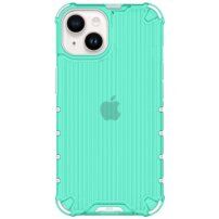 Izdržljivi sjajni etui s okomitom mrežom za iPhone 14 Plus - zeleni