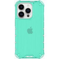 Izdržljivi sjajni etui s okomitom mrežom za iPhone 14 Pro Max - zeleni