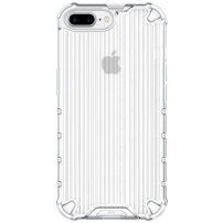 Izdržljivi sjajni etui s okomitom mrežom za iPhone 7 Plus / 8 Plus - proziran
