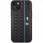 BMW M Hexagonal Pattern etui za iPhone 14 Plus - crni