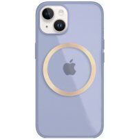 Sjajni prozirni etui sa MagSafe za iPhone 13 mini - ljubičasti