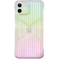 Prozirni zrcalni etui s izrezima za iPhone 11 - duginih boja