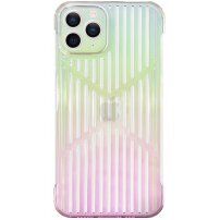 Prozirni zrcalni etui s izrezima za iPhone 12 Pro - duginih boja