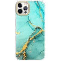 Zaštitni mramorni etui za iPhone 12 Pro Max - tirkizni