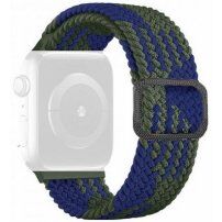 Remen s uzorkom pletenice za Apple Watch Ultra 49mm / 46mm / 45mm / 44mm / 42mm - plavo-zeleni