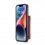 DG.MING 2u1 maska s odjeljivim magnetičnim novčanikom pro iPhone 14 - crveni