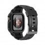 Izdržljivo Armor kućište s remenom za Apple Watch 45 mm / 44 mm / 42 mm - crna