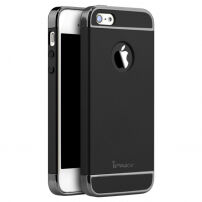IPAKY elegantna maskica za iPhone 5 / 5S / SE (2016) - crna