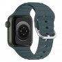 Silikonski remen Ocean Ripple za Apple Watch Ultra 49mm / 46mm / 45mm / 44mm / 42mm - petrolej