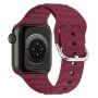 Silikonski remen Ocean Ripple za Apple Watch Ultra 49mm / 46mm / 45mm / 44mm / 42mm - boja vina