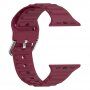 Silikonski remen Ocean Ripple za Apple Watch Ultra 49mm / 46mm / 45mm / 44mm / 42mm - boja vina