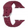 Silikonski remen Ocean Ripple za Apple Watch Ultra 49mm / 46mm / 45mm / 44mm / 42mm - boja vina