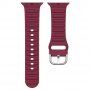 Silikonski remen Ocean Ripple za Apple Watch Ultra 49mm / 46mm / 45mm / 44mm / 42mm - boja vina