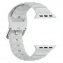 Silikonski remen Ocean Ripple za Apple Watch Ultra 49mm / 46mm / 45mm / 44mm / 42mm - sivi