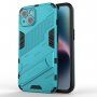 Odolný zaštitna maskica sa stalkom za iPhone 14 - plavi