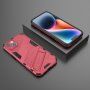 Odolný zaštitna maskica sa stalkom za iPhone 14 - ružičasti