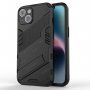 Odolný zaštitna maskica sa stalkom za iPhone 14 Plus - crni