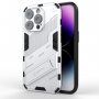 Odolný zaštitna maskica sa stalkom za iPhone 14 Pro - bijeli