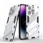 Odolný zaštitna maskica sa stalkom za iPhone 14 Pro - bijeli