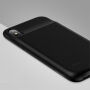 USAMS maskica s baterijom 3200mAh za iPhone X - crna