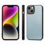 Svjetlucava maska od PU kože za iPhone 14 Plus - mentol