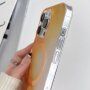 Prozirna maska sa uzorkom vodenih boja i MagSafe za iPhone 13 Pro - sivi