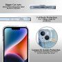 Mramorna svjetlucava maska za iPhone 14 Plus - plavi