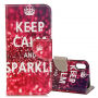 Flip futrola za iPhone XS / iPhone X - Keep Calm and Sparkle