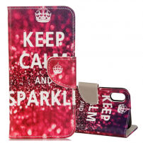 Flip futrola za iPhone XS / iPhone X - Keep Calm and Sparkle