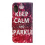 Flip futrola za iPhone XS / iPhone X - Keep Calm and Sparkle