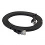 Ethernet CAT-6 kabel RJ45 za MacBook - 3 m - crna