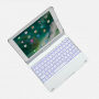 Okretna torbica s tipkovnicom za iPad 9,7" (2017/2018) / Pro 9,7" / Air 1 / 2 - srebrna