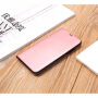 Flip zrcalna futrola za iPhone XS / iPhone X - ružičasto-zlatna