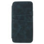 Flip vintage futrola za iPhone XS / iPhone X - plavo-zeleni