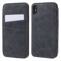 Flip vintage futrola za iPhone XS / iPhone X - sivo