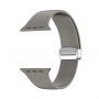 Silikonski remen sa metalnim magnetskim kopčanjem za Apple Watch 42mm / 41mm / 40mm / 38mm - sivi