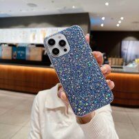 Zaštitna maska sa svjetlucavim šljokicama za iPhone 12 mini - plavi